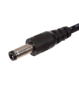 Câble d'alimentation de 1,30 m avec prise DC mâle de 2,1x5,5 mm - Vell