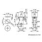 BOUTON-POUSSOIR ON-(OFF) NOIR 2A - 250V