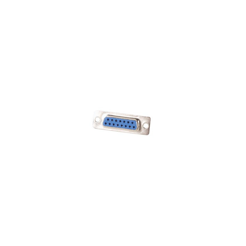 CONNECTEUR SUB-D FEMELLE 15 BROCHES - MONTAGE CHASSIS