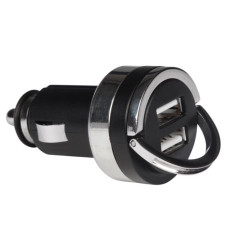 CHARGEUR DE VOITURE AVEC DOUBLE CONNEXION USB (5 V - 4.2 A) - 21 W max