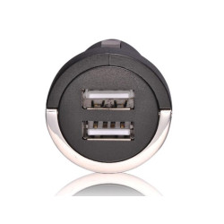 CHARGEUR  DE VOITURE AVEC DOUBLE CONNEXION USB - 5V - 2.1A , 10.5W)