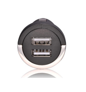 CHARGEUR  DE VOITURE AVEC DOUBLE CONNEXION USB - 5V - 2.1A , 10.5W) - 