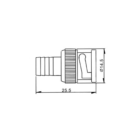 BNC MALE, A SERTIR RG59/U