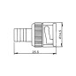 BNC MALE, A SERTIR RG59/U