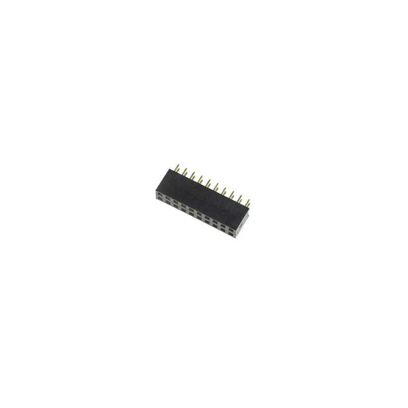 BARRETTE FEMELLE DOUBLE RANGEE - 20 BROCHES