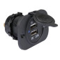 CHARGEUR DE VOITURE  USB ENCASTRABLE (ENTRÉE 12-24 VCC, SORTIE 5 V)
