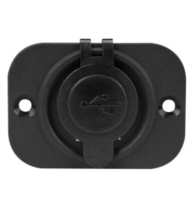 CHARGEUR DE VOITURE  USB ENCASTRABLE (ENTRÉE 12-24 VCC, SORTIE 5 V) - 