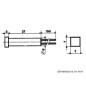VOYANT CARRE 7 x 7mm 12V VERT