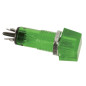 VOYANT CARRE 11.5 x 11.5mm 12V VERT