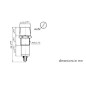 VOYANT CARRE 11.5 x 11.5mm 12V VERT