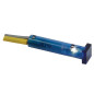 VOYANT CARRE 7 x 7mm 24V BLEU