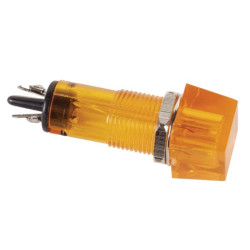 VOYANT CARRE 11.5 x 11.5mm 220V ORANGE - Velleman