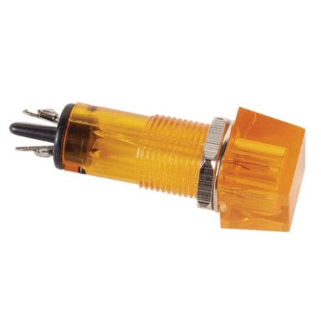 VOYANT CARRE 11.5 x 11.5mm 220V ORANGE - Velleman