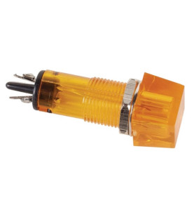 VOYANT CARRE 11.5 x 11.5mm 220V ORANGE - Velleman