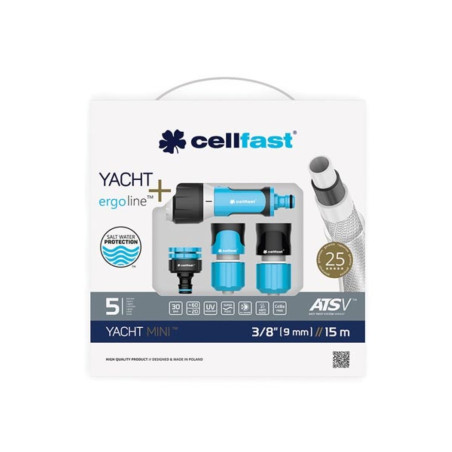 Cellfast, kit d'arrosage yacht mini, 9 mm (3/8"), 15 m - PRL