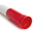 Poteau en plastique rouge/blanc sans base