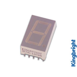 AFFICHEUR 7 SEGMENTS 14mm ANODE COMMUNE - ROUGE - Velleman