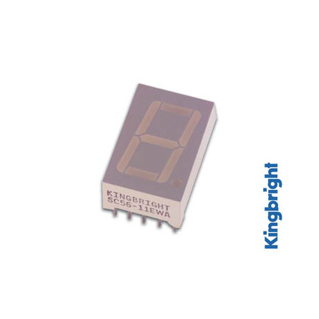 AFFICHEUR 7 SEGMENTS 14mm ANODE COMMUNE - ROUGE - Velleman