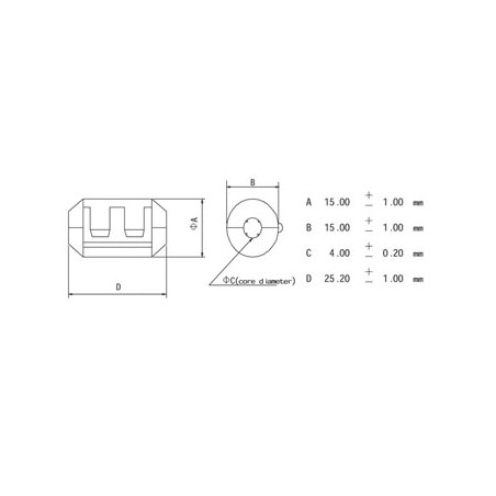 FILTRE POUR CABLES Ø4.0mm