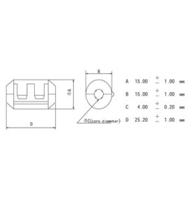 FILTRE POUR CABLES Ø4.0mm - Velleman