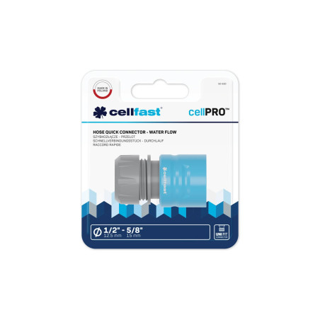 Cellfast, raccord rapide pour tuyau, ideal line plus, 1/2", 5/8"
