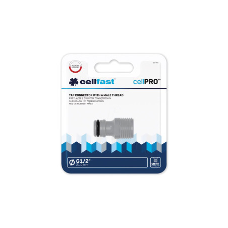 Cellfast, raccord avec filetage mâle, ideal line plus, 1/2"