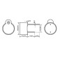 MICRO BUZZER 12Vcc TYPE CI - SCELLE
