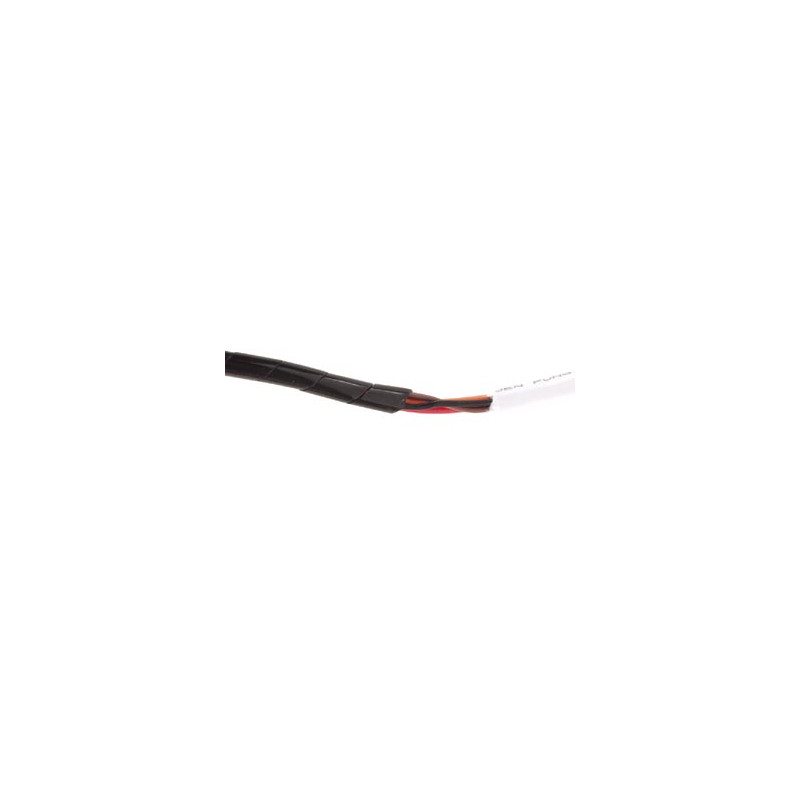 GAINE CACHE-FILS SPIRALEE 10m / Ø6mm (NOIR)