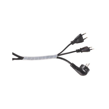 GAINE CACHE-FILS SPIRALEE 10m / Ø9mm (BLANC TRANSPARENT)
