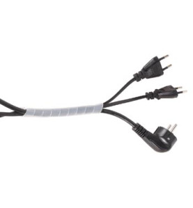 GAINE CACHE-FILS SPIRALEE 10m / Ø9mm (BLANC TRANSPARENT) - Velleman
