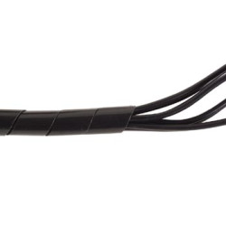 GAINE CACHE-FILS SPIRALEE 10m / Ø9mm (NOIR) - Velleman
