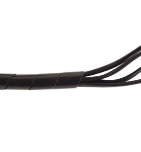 GAINE CACHE-FILS SPIRALEE 10m / Ø9mm (NOIR) - Velleman