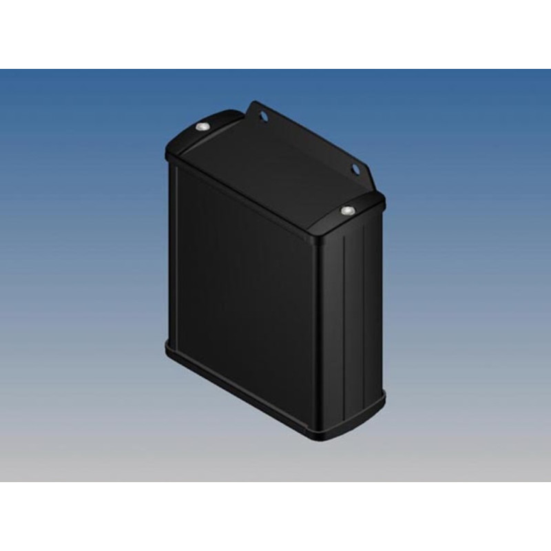 BOÎTIER EN ALUMINIUM - NOIR - 100 x 85.8 x 36.9 mm - avec bride BOÎTIER EN ALUMINIUM - NOIR - 100 x 85.8 x 36.9 mm - avec bride