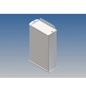BOÎTIER EN ALUMINIUM - BLANC - 145 x 85.8 x 36.9 mm - avec bride - Vel
