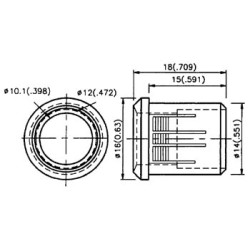 CLIPS DE MONTAGE POUR LED 10mm (1pc)