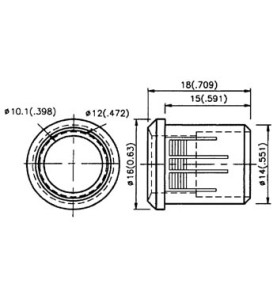 CLIPS DE MONTAGE POUR LED 10mm (1pc) - Velleman