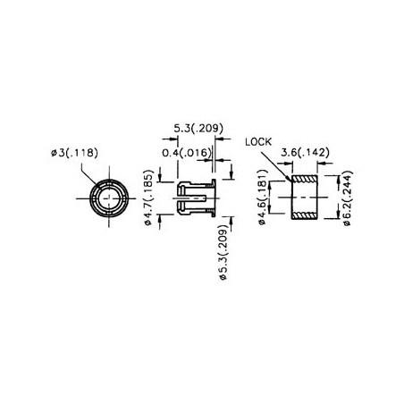 CLIPS POUR LED 3mm (2pcs)