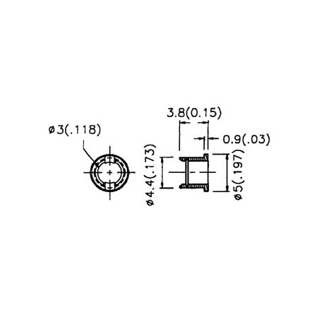 CLIPS POUR LED 3mm (1pc)