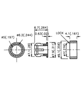 CLIPS POUR LED 5mm (2 pcs) - Velleman