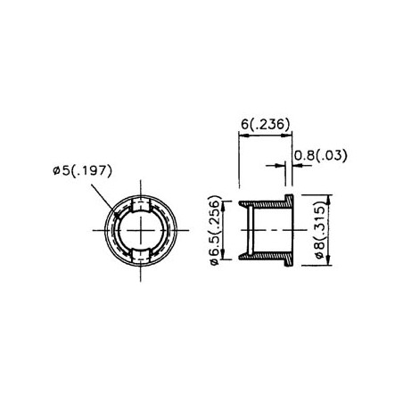 CLIPS POUR LED 5mm (1pc)