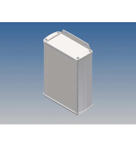 BOÎTIER EN ALUMINIUM - BLANC - 145 x 105.9 x 45.8 mm - avec bride - Ve