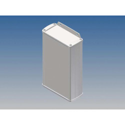 BOÎTIER EN ALUMINIUM - BLANC - 175 x 105.9 x 45.8 mm - avec bride - Ve