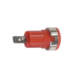 DOUILLE DE SECURITE "FAST ON" SELON IEC1010 - ROUGE - Velleman