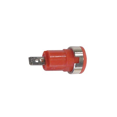DOUILLE DE SECURITE "FAST ON" SELON IEC1010 - ROUGE - Velleman