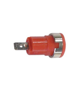 DOUILLE DE SECURITE "FAST ON" SELON IEC1010 - ROUGE - Velleman