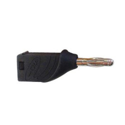 FICHE BANANE EMPILABLE 4mm - NOIR - Velleman