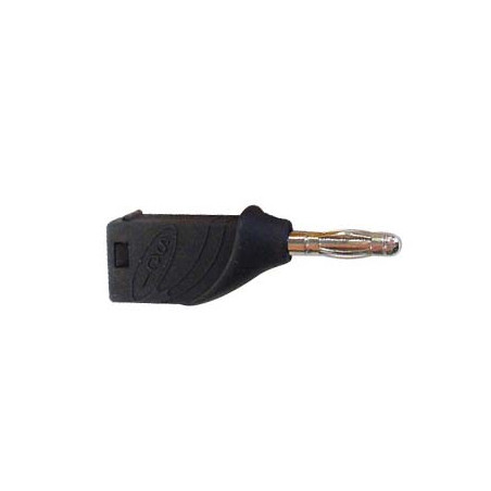 FICHE BANANE EMPILABLE 4mm - NOIR - Velleman