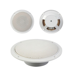 JEU DE 2 HAUT-PARLEURS CONIQUES 5" AVEC GRILLES & RÉSISTANT À L'EAU 80
