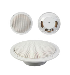 JEU DE 2 HAUT-PARLEURS CONIQUES 5" AVEC GRILLES & RÉSISTANT À L'EAU 80