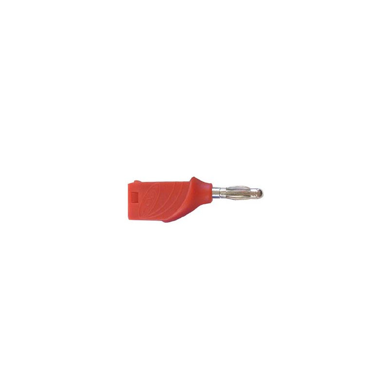FICHE BANANE EMPILABLE 4mm - ROUGE
